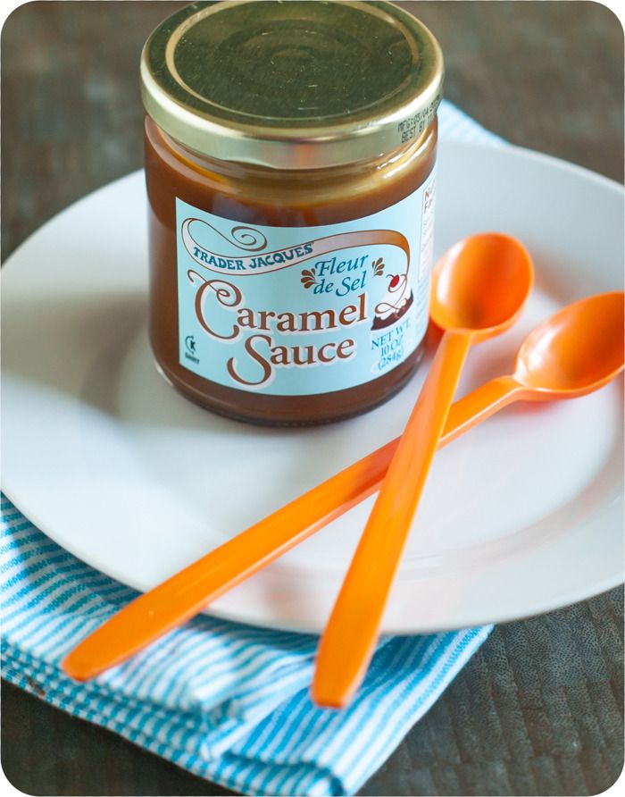 Sweet on Trader Joe's Saturday Fleur de Sel Caramel Sauce Bake at 350°
